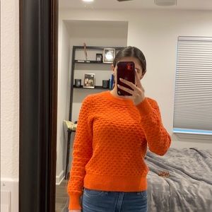 H&M Orange knit sweater small
